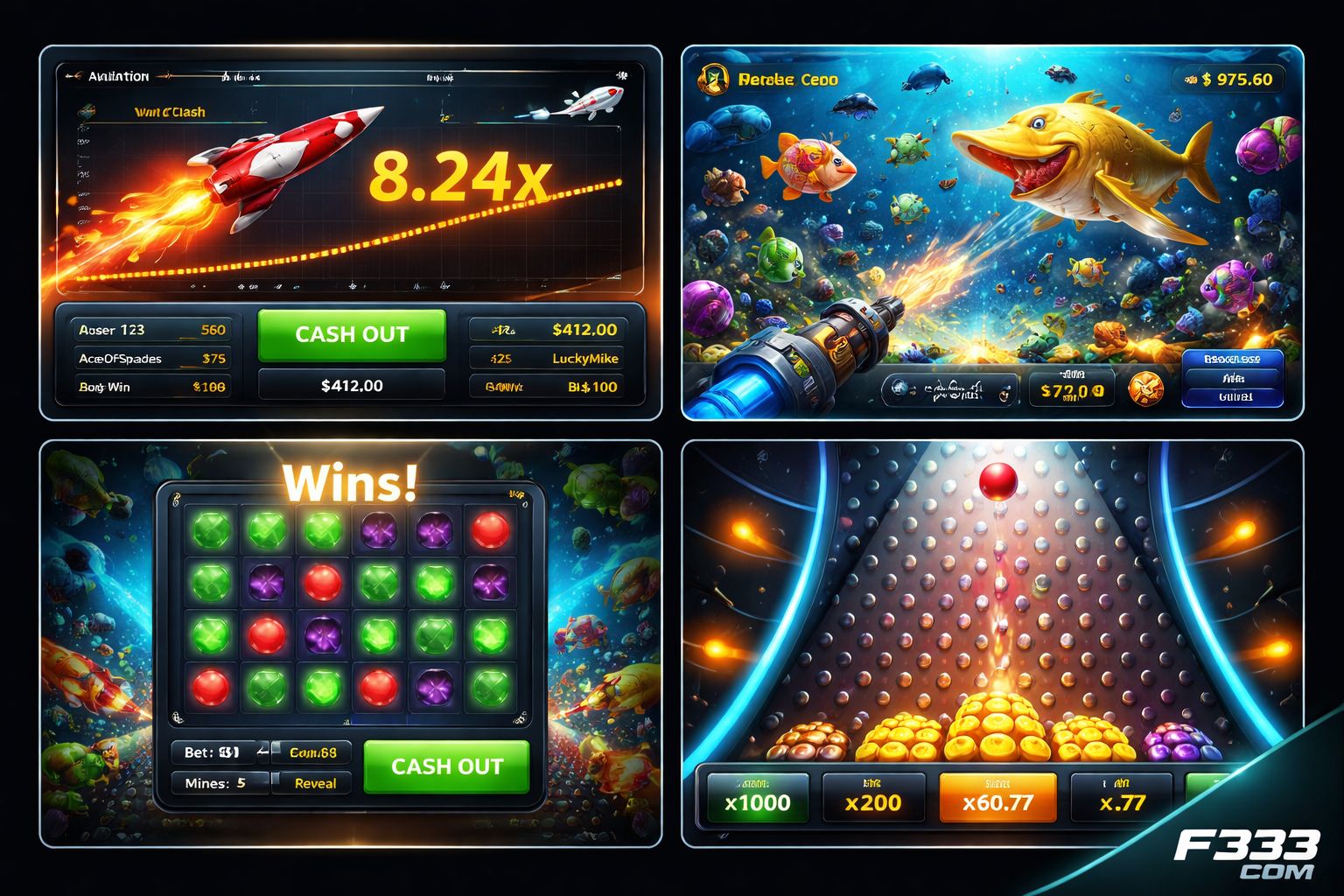 F333 COM Aviator crash game panel